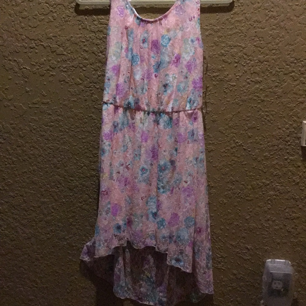 Bright Multi Colored High Low Dress